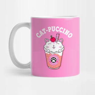 Catpuccino T-Shirt Cats Coffee Cappuccino Italian Coffee Funny Kawaii Cute kitten Cat Lover Mug